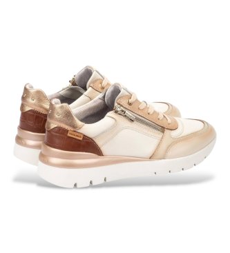 Pikolinos Skórzane trampki Cantabria białe