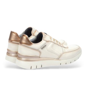 Pikolinos Zapatillas de Piel Cantabria blanco