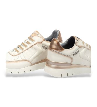 Pikolinos Zapatillas de Piel Cantabria blanco