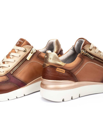 Pikolinos Rjave usnjene superge Cantabria