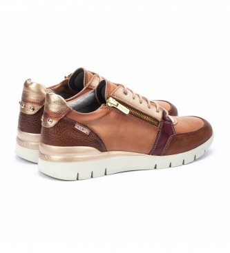 Pikolinos Brown Cantabria Leather Sneakers