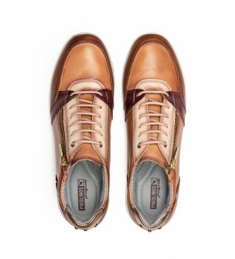 Pikolinos Brown Cantabria Leather Sneakers