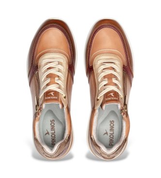 Pikolinos Baskets en cuir Cantabria marron
