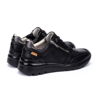 Pikolinos Cantabria Usnjene superge črne barve