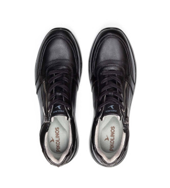 Pikolinos Cantabria Usnjene superge črne barve