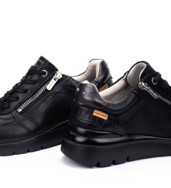 Pikolinos Cantabria Usnjene superge črne barve