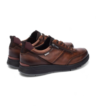 Pikolinos Braune Leder-Turnschuhe Cordoba