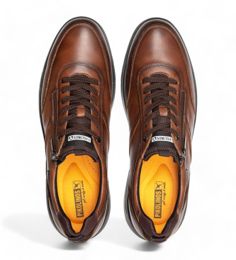 Pikolinos Cordoba brown leather trainers