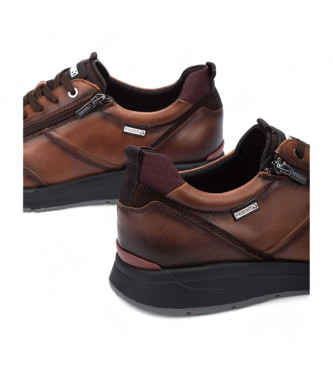 Pikolinos Cordoba brown leather trainers