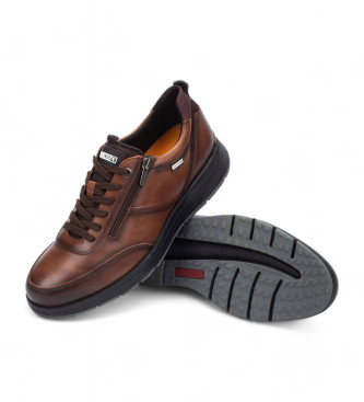 Pikolinos Cordoba brown leather trainers