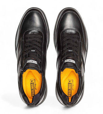 Pikolinos Cordoba black leather trainers 