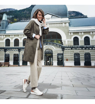 Pikolinos Off-white Cuenca usnjene športne copate