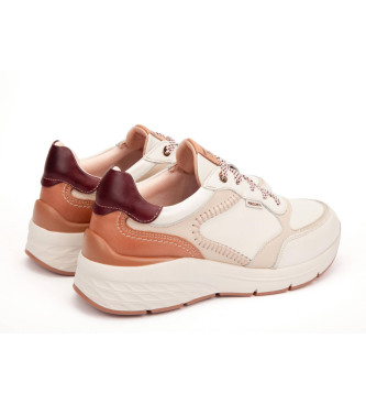 Pikolinos Off-white Cuenca usnjene športne copate