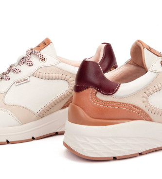 Pikolinos Off-white Cuenca usnjene športne copate