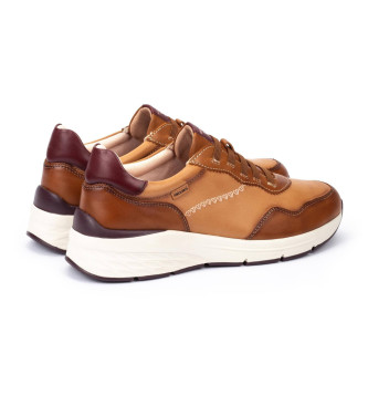 Pikolinos Rjave usnjene superge Cuenca