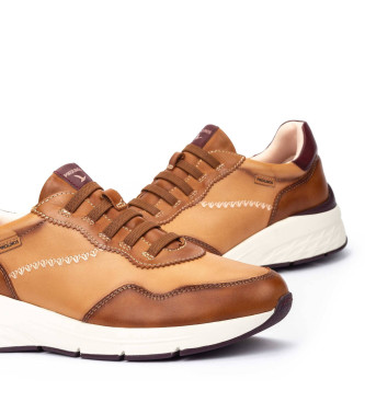 Pikolinos Rjave usnjene superge Cuenca