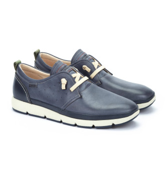 Pikolinos Leren sneakers Fuencarral blauw