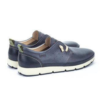 Pikolinos Leren sneakers Fuencarral blauw