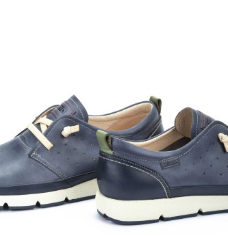 Pikolinos Leren sneakers Fuencarral blauw