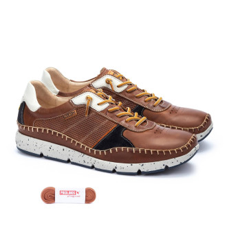 Pikolinos Fuencarral brown leather trainers