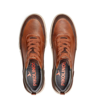 Pikolinos Pantofole in pelle marrone 