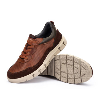 Pikolinos Pantofole in pelle marrone 