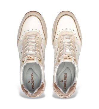 Pikolinos Off-white Girona Sneakers i läder