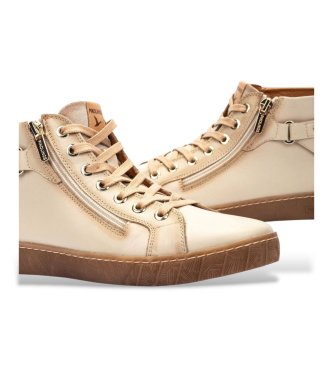 Pikolinos Baskets en cuir Lanzarote cr�me blanc