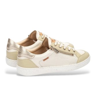 Pikolinos T�nis de couro Lanzarote em branco