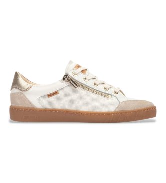 Pikolinos T�nis de couro Lanzarote em branco