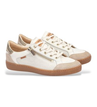 Pikolinos T�nis de couro Lanzarote em branco