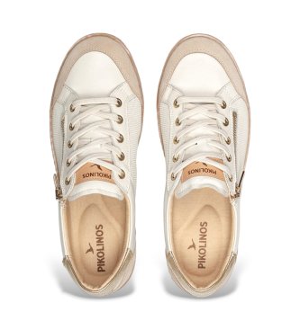 Pikolinos T�nis de couro Lanzarote em branco