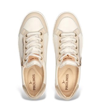 Pikolinos T�nis de couro Lanzarote em branco