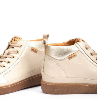 Pikolinos Usnjene superge Lanzarote kremno bele barve