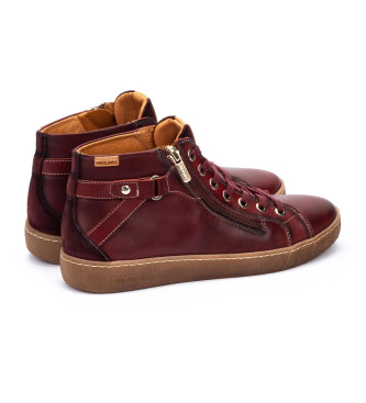 Pikolinos Usnjene superge Lanzarote maroon