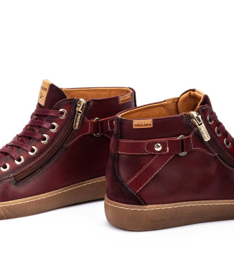 Pikolinos Usnjene superge Lanzarote maroon