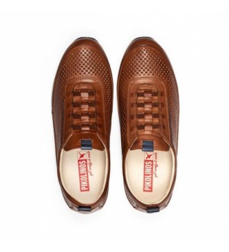 Pikolinos Liverpool brown leather trainers