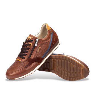 Pikolinos Brune Liverpool-sneakers i l�der