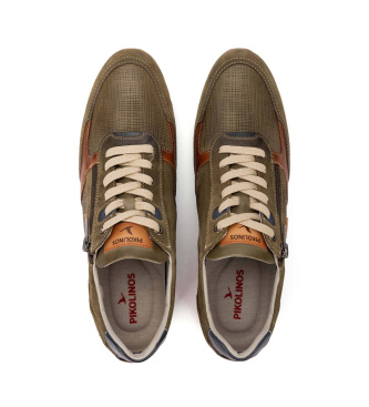 Pikolinos Liverpool L�der Sneakers gr�n