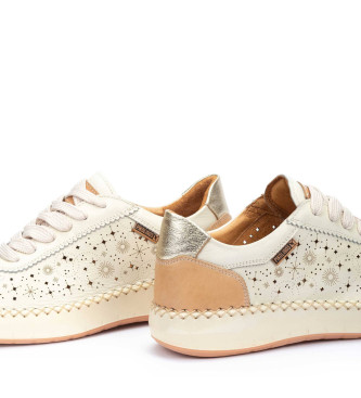 Pikolinos Sneaker Messina in pelle bianco sporco