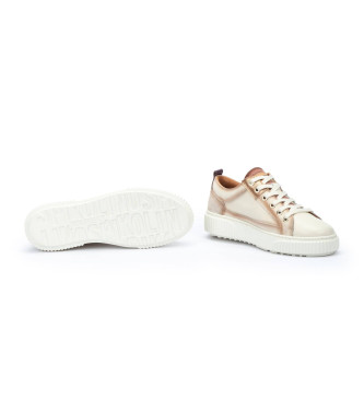 Pikolinos Baskets en cuir blanc Riells