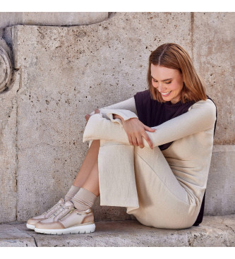 Pikolinos Scarpe da ginnastica in pelle Rueda beige