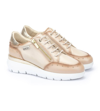 Pikolinos Sneakers i lder Rueda beige