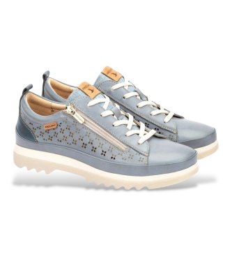 Pikolinos Baskets en cuir bleu Vigo