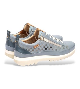 Pikolinos Baskets en cuir bleu Vigo