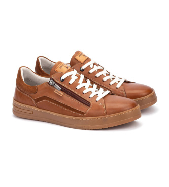 Pikolinos Brune Xativa-sneakers i l�der