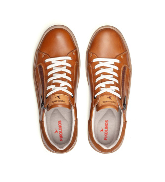 Pikolinos Brune Xativa-sneakers i l�der