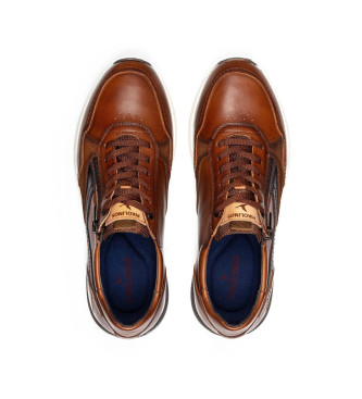 Pikolinos Sapatilhas de couro Getafe castanhas