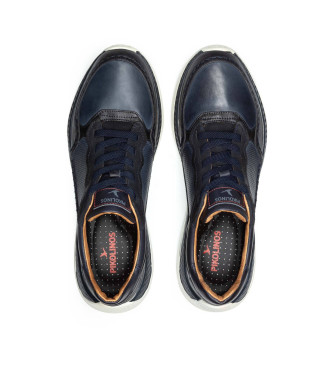 Pikolinos Leather Sneakers Motril navy