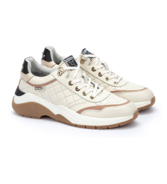 Pikolinos Leather Sneakers Nerja off-white